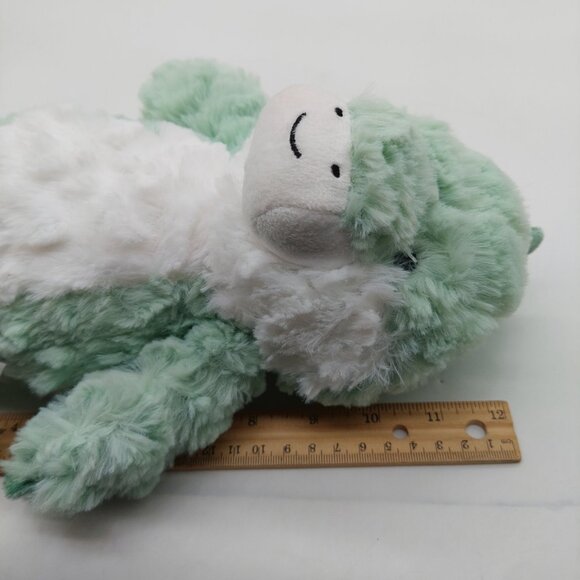 The Peanutshell Rex Dinosaur Plush Stuffed Animal Green White Peanut Shell - Picture 8 of 8